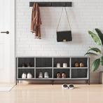 vidaXL Schoenenkast 131x35x50 cm bewerkt hout grijs sonoma, Verzenden, Nieuw