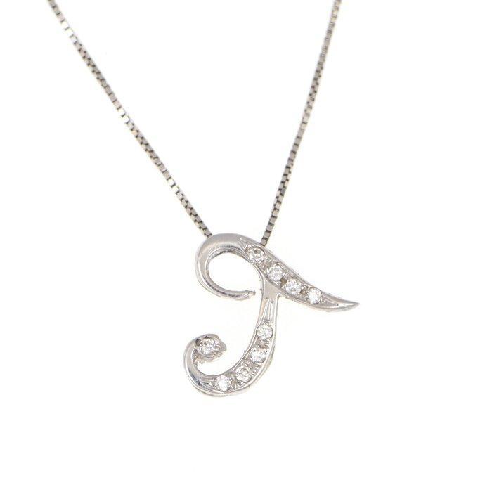 Zonder Minimumprijs - Halsketting - 18 karaat Witgoud, Sieraden, Tassen en Uiterlijk, Kettingen