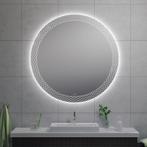 Badkamerspiegel Wiesbaden Deco Rond met LED Verlichting, Ophalen of Verzenden, Nieuw, Bad