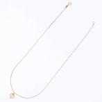 Ketting met hanger - 14 karaat Geel goud - 0.13ct. tw.
