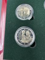 Luxemburg. 2 Euro 2019/2021 (6 stuks) Proof (Zonder, Postzegels en Munten, Munten | Europa | Euromunten