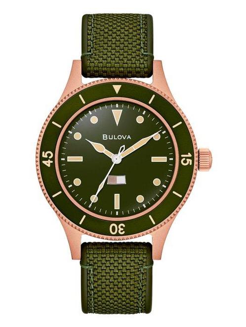 Bulova - Collezione Military Mil-Ships Bronze 150, Sieraden, Tassen en Uiterlijk, Horloges | Heren