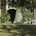 vidaXL Vistent 2-persoons waterdicht camouflage, Caravans en Kamperen, Verzenden, Nieuw, Tot en met 2