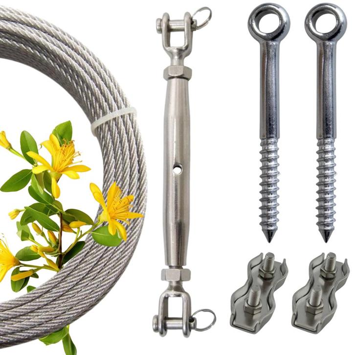 Toscaanse Jasmijn Klimhulp 3mm Pakket, Doe-het-zelf en Verbouw, IJzerwaren en Bevestigingsmiddelen, Verzenden