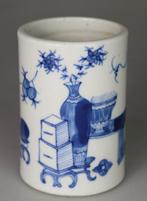 Potloodbak - Bitong - Blauw en Wit - Vazen en Bloemen -