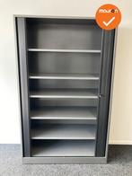Refurbished Ahrend roldeurkast zwart/antraciet, kantoorkast, Werkplek, Ophalen of Verzenden, Gebruikt, Kast