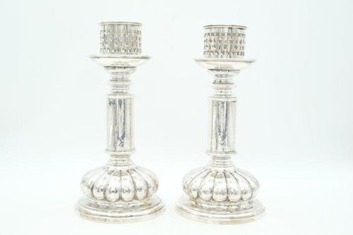 Kandelaar (2) - .916 (88 Zolotniki) zilver - kaarsenhouders, Antiek en Kunst, Antiek | Goud en Zilver