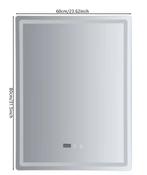 LED Badkamerspiegel 60×80 cm – Dimbaar, Anti-Fog, Slim, Huis en Inrichting, Verzenden, Nieuw