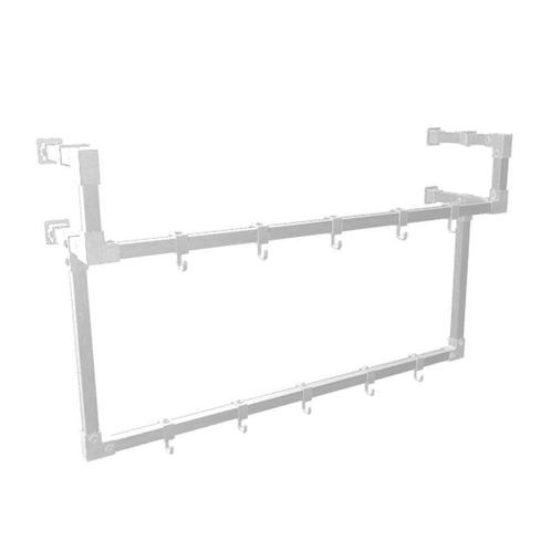 Industriële Steigerbuis Kapstok Bath | Vierkant Staal 25x25, Huis en Inrichting, Woonaccessoires | Kapstokken, Ophalen of Verzenden