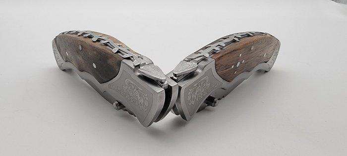 Laguiole Bougna - Tafelmessenset (2) - Hout, Antiek en Kunst, Antiek | Keukenbenodigdheden