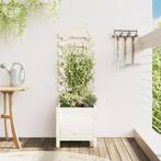 vidaXL Plantenbak met rek 39x39,5x114 cm massief grenenhout, Verzenden, Minder dan 60 cm, Nieuw, 60 cm of meer