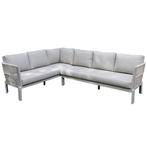 Veneto hoek loungeset 2 delig aluminium latte zand rope, Tuin en Terras, Tuinsets en Loungesets, Ophalen of Verzenden, Nieuw