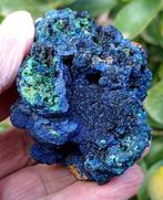Azurietblauwe geode / Malachiet blauwe elektrische liseret -, Verzamelen, Mineralen en Fossielen