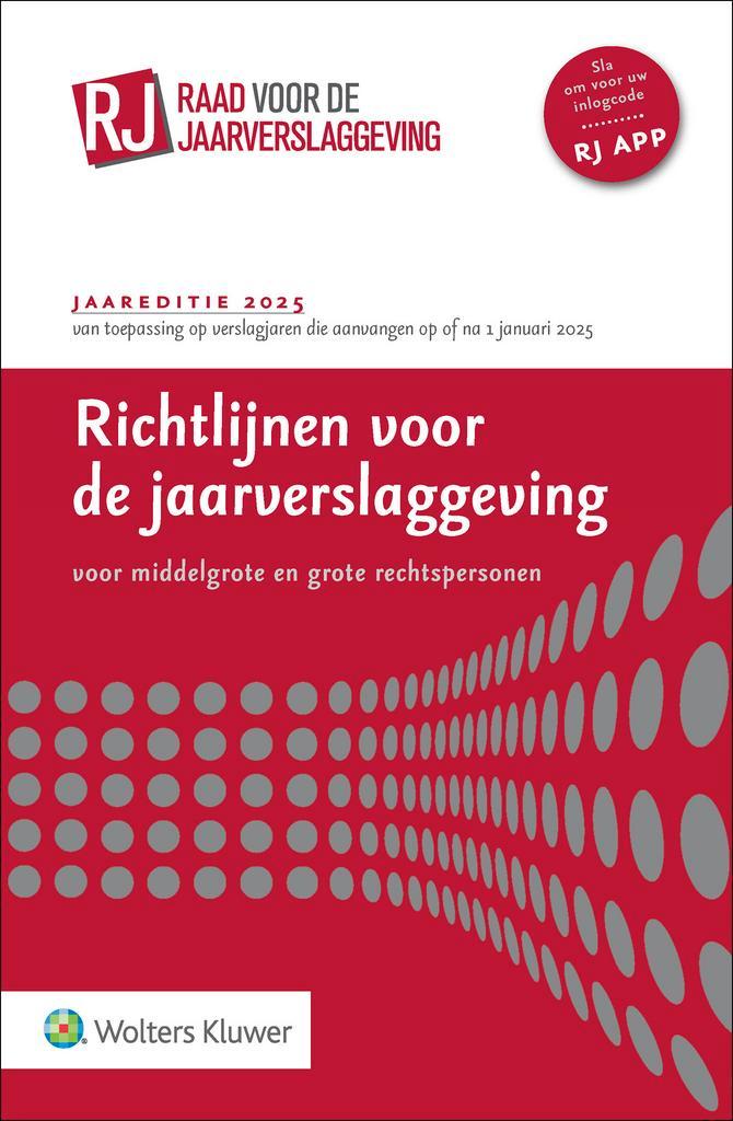Richtlijnen voor de jaarverslaggeving, middelgrote en grote, Boeken, Economie, Management en Marketing, Gelezen, Verzenden