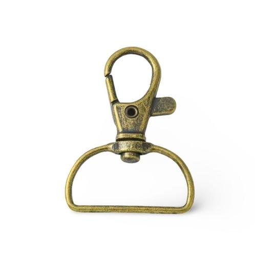 Sleutelhanger D-Haak - Antiek Brons, Hobby en Vrije tijd, Breien en Haken, Nieuw, Overige typen, Ophalen of Verzenden
