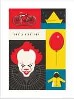 Kunstdruk Warner Bros You Will Float Too 30x40cm, Huis en Inrichting, Woonaccessoires | Schilderijen, Tekeningen en Foto's, Verzenden