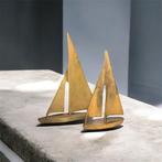 sculptuur, Voilier en Laiton - 25 cm - Messing, Antiek en Kunst, Curiosa en Brocante