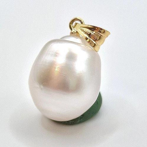 Zonder Minimumprijs - Hanger - 18 karaat Geel goud Parel -, Sieraden, Tassen en Uiterlijk, Antieke sieraden