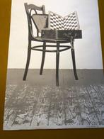 Klaas Gubbels (1934) - Stoel met schaakbord