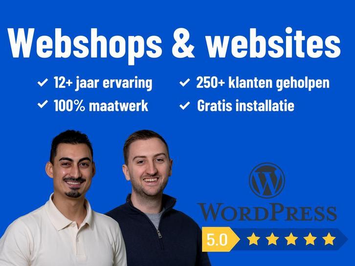 Website en Webshop voor ondernemers (12+ jaar ervaring), Diensten en Vakmensen, Webdesigners en Hosting, Domeinregistratie, Webdesign