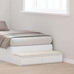 vidaXL Bedladen Wit 80x36,5x16,5 cm Gelaagd Hout, Verzenden, Nieuw, Hout, Minder dan 45 cm