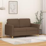 vidaXL Tweezitsbank 120 cm stof bruin, Huis en Inrichting, Verzenden, Minder dan 150 cm, Stof, Nieuw