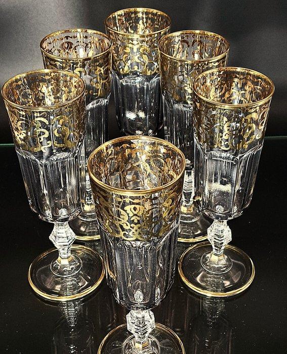 Artemisia - Champagne fluitje (6) - Monet - Kristal, oro, Antiek en Kunst, Antiek | Glas en Kristal