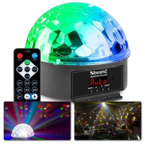 Retourdeal - BeamZ JB90R Mini Star Ball LED discobal lichtef, Muziek en Instrumenten, Licht en Laser, Licht, Zo goed als nieuw