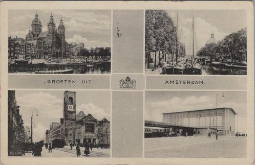 AMSTERDAM - Meerluik Groeten uit Amsterdam, Verzamelen, Ansichtkaarten | Nederland, Verzenden