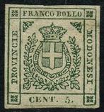 Italiaanse oude staten - Modena 1859 - Voorlopige regering,, Gestempeld