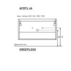 Badkamermeubel Boss & Wessing Pepper Acryl Wastafel Incl, Huis en Inrichting, Ophalen of Verzenden, Nieuw