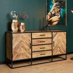 *WOONWINKEL* Starfurn Arlington Dressoir Bruin Mangohout 165, Verzenden, Nieuw