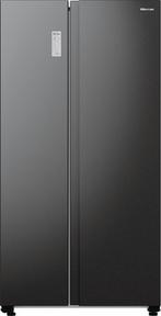 Hisense RS711N4AFE side-by-side koelkast - blacksteel-look, Witgoed en Apparatuur, Koelkasten en IJskasten, 150 tot 200 liter