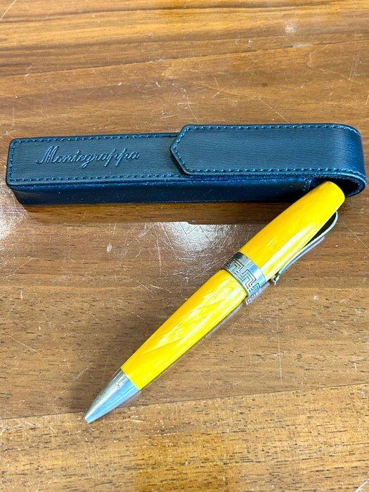 Montegrappa - Montegrappa sfera in resina gialla e argento, Verzamelen, Pennenverzamelingen