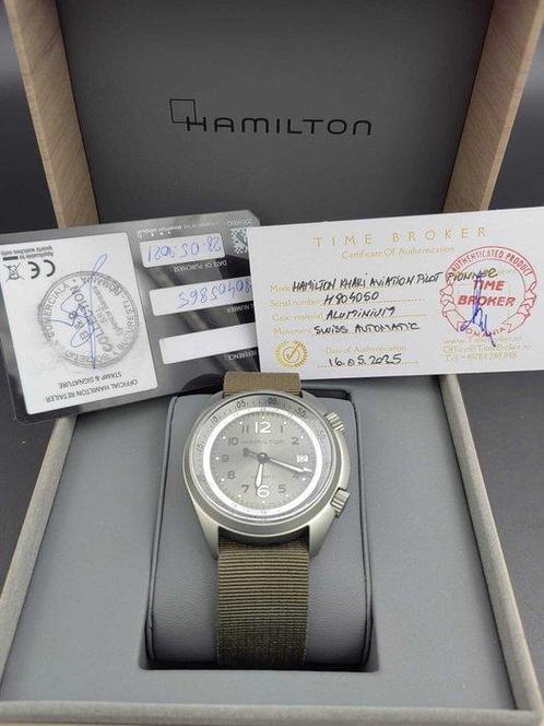 Hamilton - Khaki Aviation Pilot Pioneer - Zonder, Sieraden, Tassen en Uiterlijk, Horloges | Heren