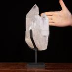Kristalkwarts - Natuurlijk punt - Hoogte: 280 mm - Breedte:, Verzamelen, Mineralen en Fossielen
