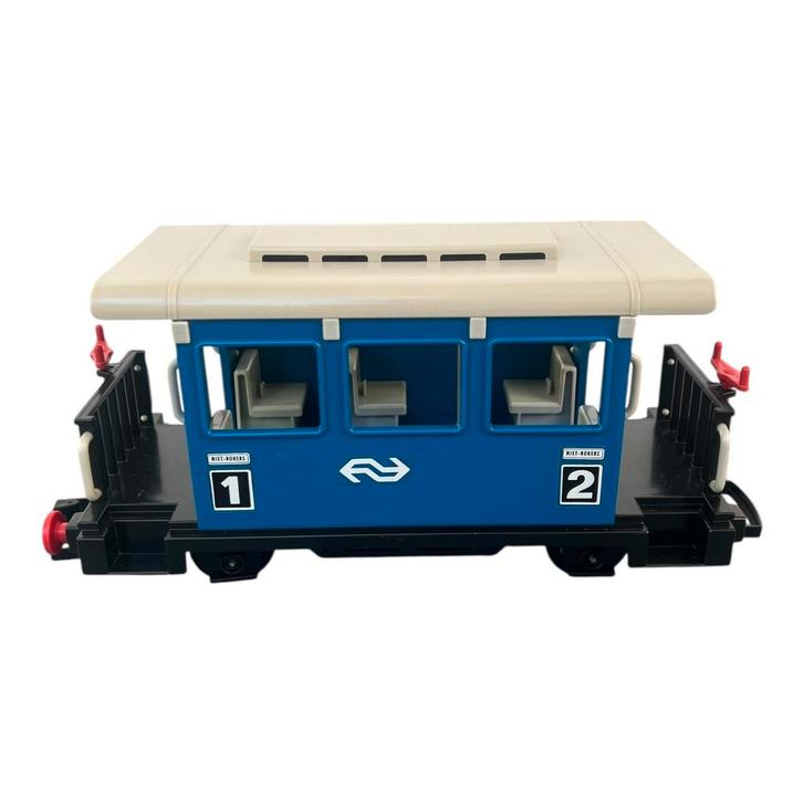 Playmobil Trein Passagiers Wagon - Blauw (4100), Kinderen en Baby's, Speelgoed | Playmobil, Zo goed als nieuw, Verzenden