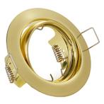 Spot Armatuur GU10 - Inbouw Rond - Goud - Kantelbaar Ø83mm, Huis en Inrichting, Lampen | Spots, Metaal of Aluminium, Nieuw, Ophalen of Verzenden