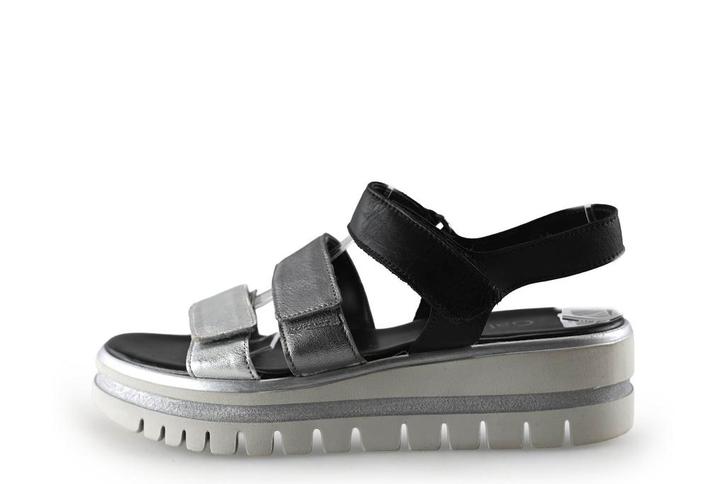 Gabor Sandalen in maat 38½ Zilver, Kleding | Dames, Schoenen, Overige kleuren, Zo goed als nieuw, Sandalen of Muiltjes, Verzenden