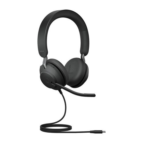 Jabra Evolve2 40 Headset Kantoor/callcenter USB Type-C, Computers en Software, Headsets, Gaming headset, Inklapbare microfoon