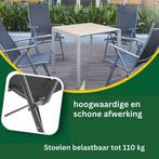 2dekans | Albatros Aruba Tuinstoelen Set van 2 - Opvouwbare, Huis en Inrichting, Ophalen of Verzenden, Zo goed als nieuw, Zwart