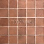 Vloertegel / wandtegel argile terracotta cotto rood 10x10, Doe-het-zelf en Verbouw, Tegels, Keramiek, Nieuw, Ophalen of Verzenden