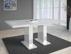 Eetkamertafel Glamour 160 - Wit - Uitschuifbaar - Eettafel, 50 tot 100 cm, Nieuw, 150 tot 200 cm, Modern