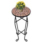 vidaXL Bijzeltafel mozaïek terracottakleurig, Tuin en Terras, Overige Tuin en Terras, Verzenden, Nieuw
