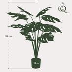 Monstera Deliciosa - kunstplant - 110 cm, Verzenden, Nieuw