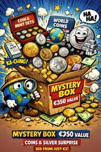 Wereld. Mystery Box – Coins & Silver Surprise - Value €350