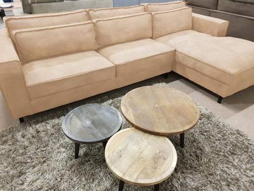 Loungebank Ilpendam - loungebanken - Creme, Huis en Inrichting, Banken | Sofa's en Chaises Longues, Nieuw, Stof