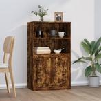 vidaXL buffetkast 60x35,5x103,5 cm bewerkt hout gerookt, Huis en Inrichting, Kasten | Buffetkasten, Verzenden, 100 tot 150 cm