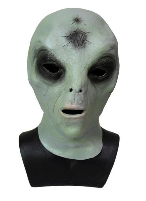 Klassiek Alien masker (groen/grijs), Hobby en Vrije tijd, Feestartikelen, Nieuw, Verzenden