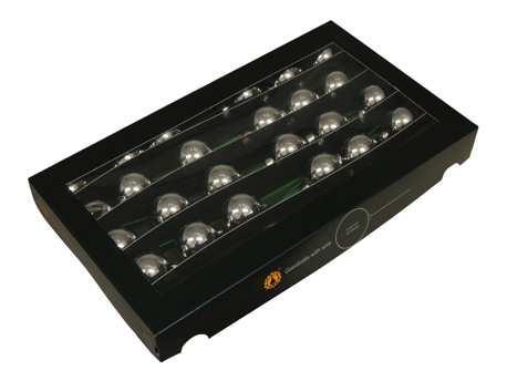 Kerstballen op lange draad zilver glans – 4 cm doos van 30, Hobby en Vrije tijd, Knutselen, Nieuw, Ophalen of Verzenden